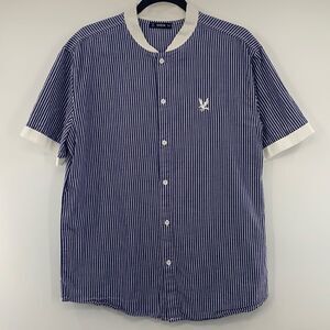 3For$20 SHEIN Stripped Blue,White Button Down Top size XL fits more Large